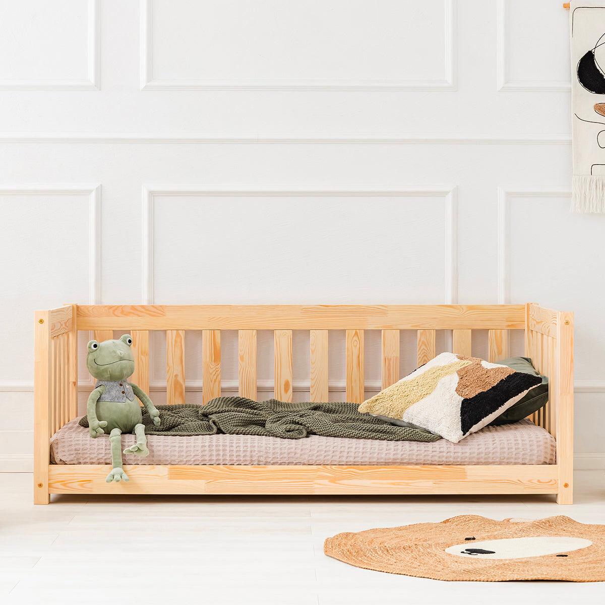 Banco-cama 90x190 com base de ripas thelma bois