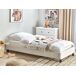 Beliani Cama sin cabecero Bouclé ROANNE 100x213 Beliani Cama sin cabecero Bouclé ROANNE 100x213 Creme