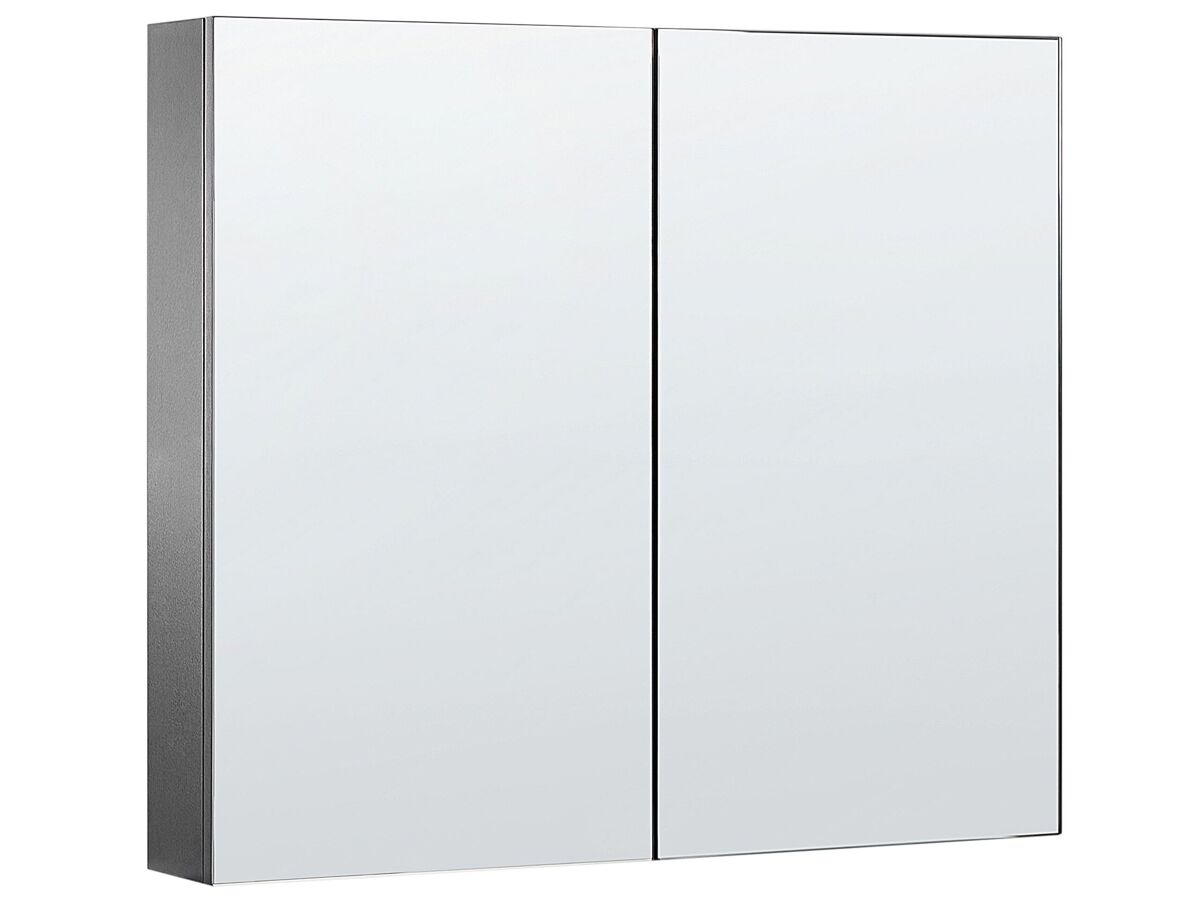Beliani Mueble de baño con espejo NAVARRA 80