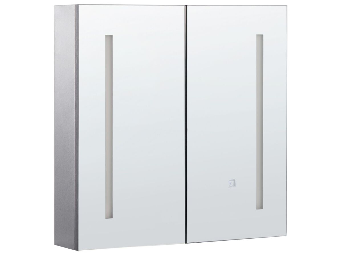 Beliani Mueble de baño con espejo Madera contrachapada CHABUNCO