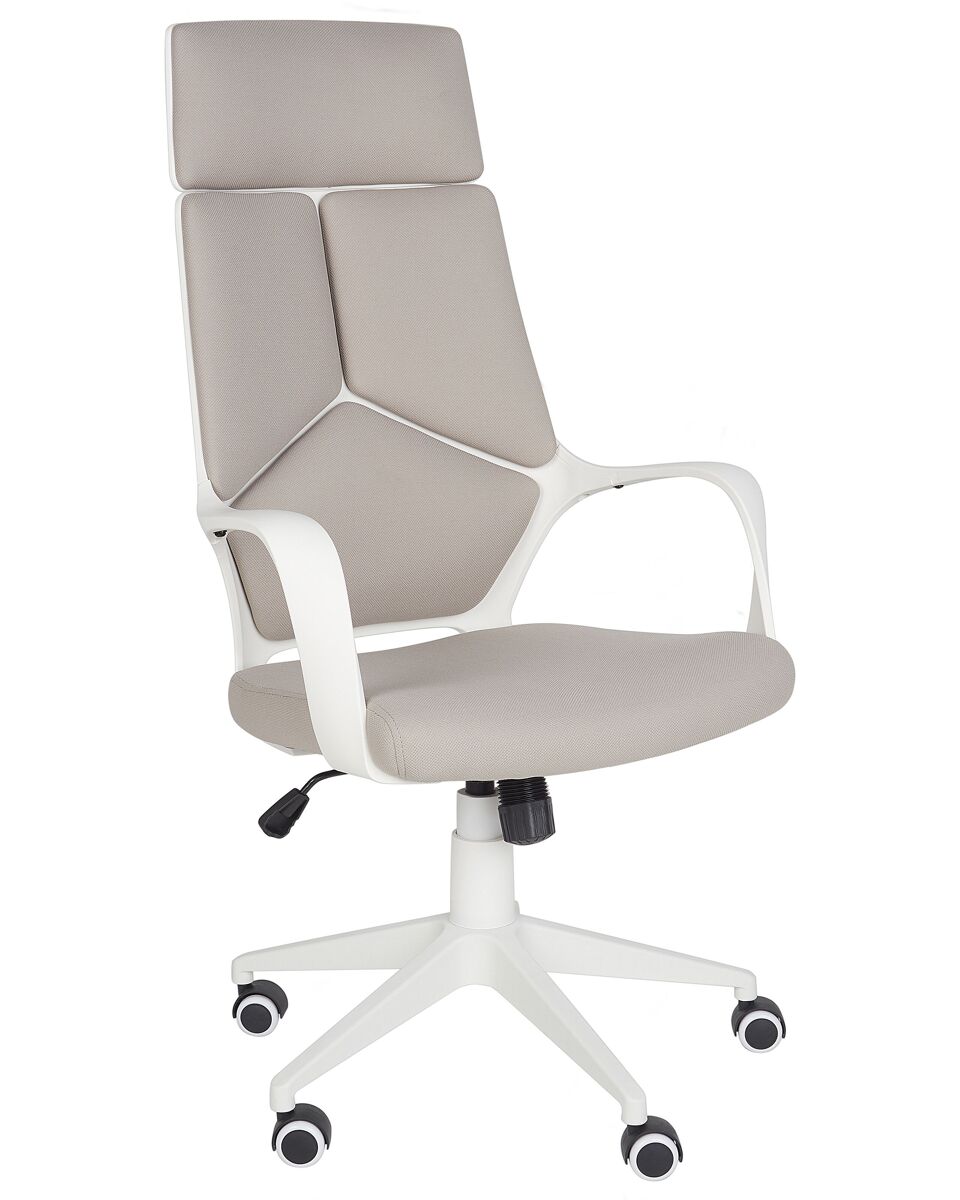 Beliani Cadeira de escritório DELIGHT Cinza