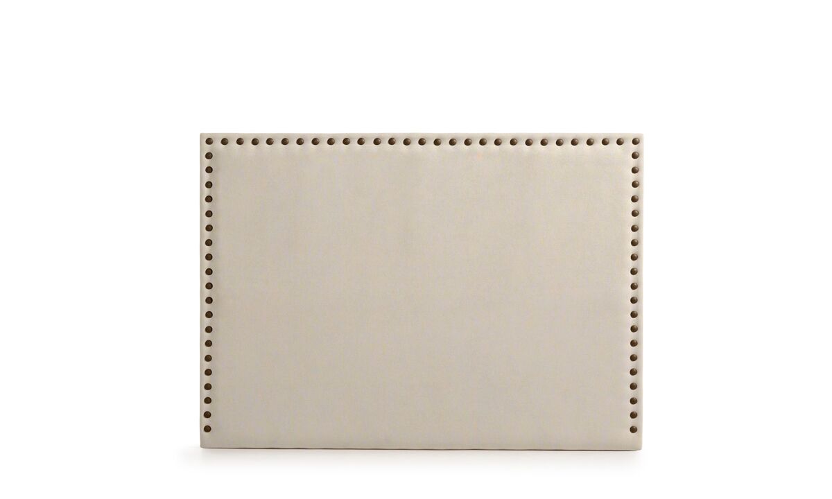 Cabeceira estofada modena duo aqualine 190x120x8 cm - bege torrado - moonia
