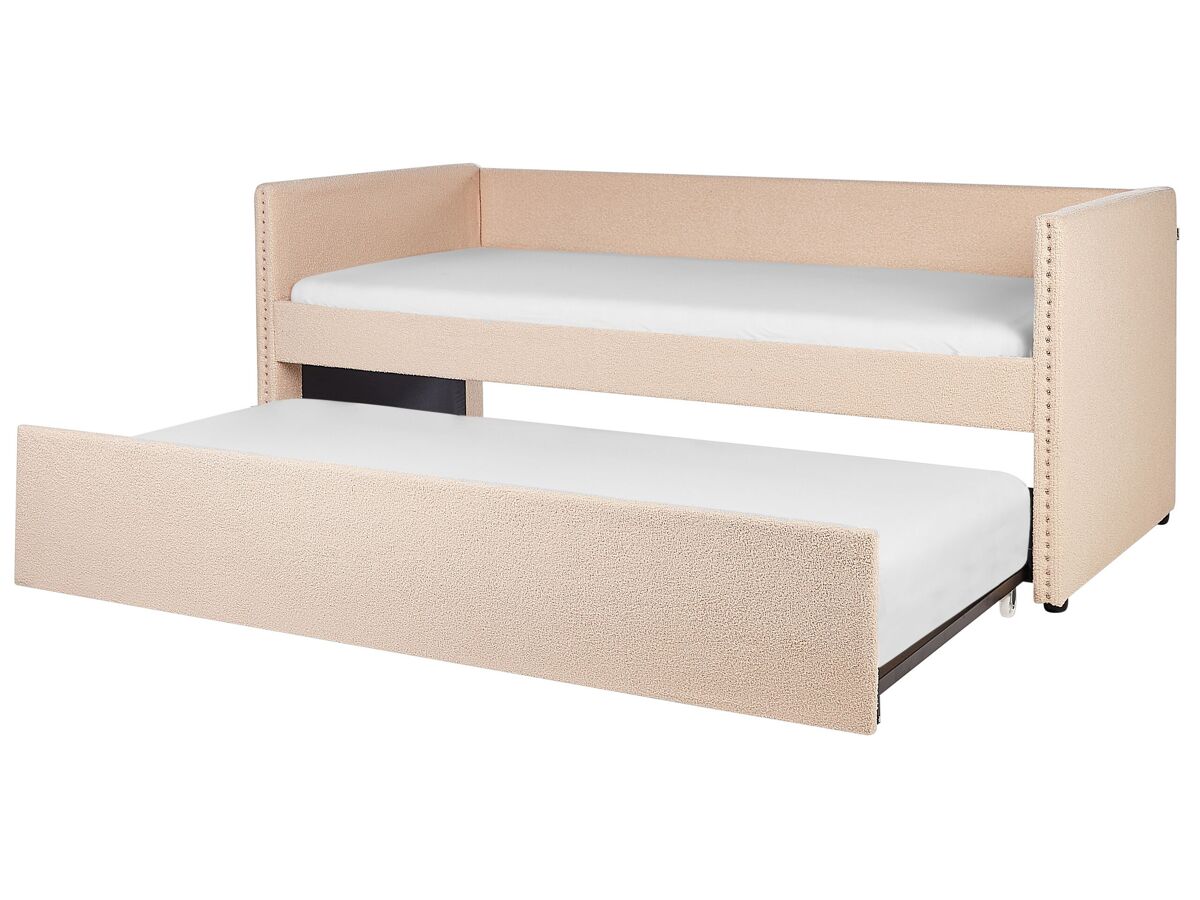 Beliani Cama nido Bouclé TROYES 99x213