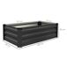 Conjunto de 2 Caixas de Plantio aço galvanizado Outsunny Conjunto de 2 Caixas de Plantio aço galvanizado Outsunny Cinza