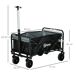 Carrinho de Transporte aço, tecido Oxford, plástico Outsunny Carrinho de Transporte aço, tecido Oxford, plástico Outsunny Preto