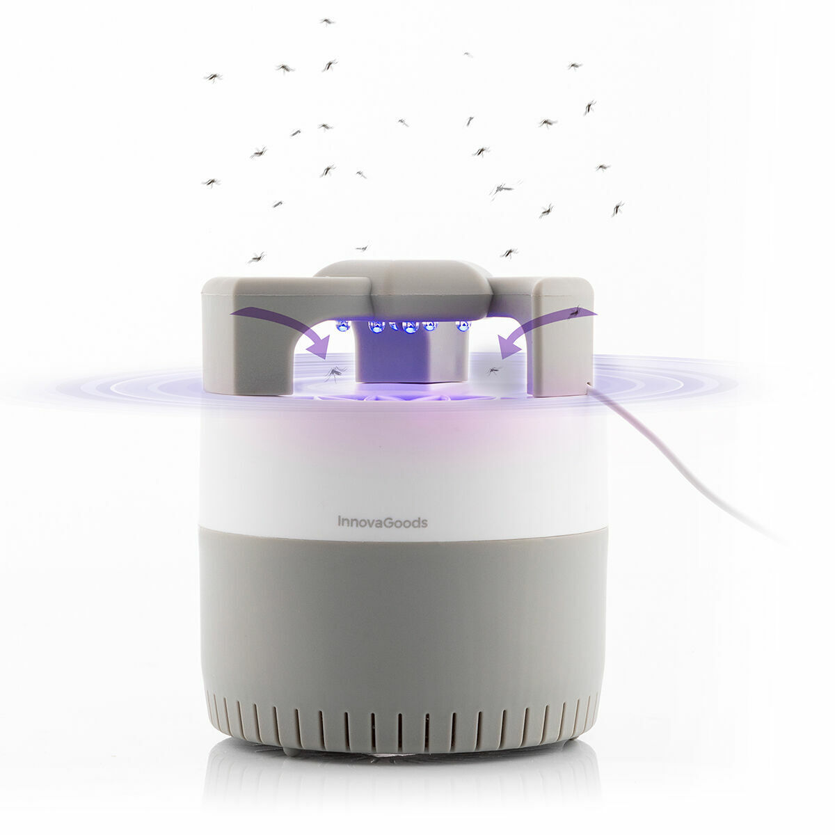 Lâmpada anti-mosquitos por sucção kl silen innovagoods
