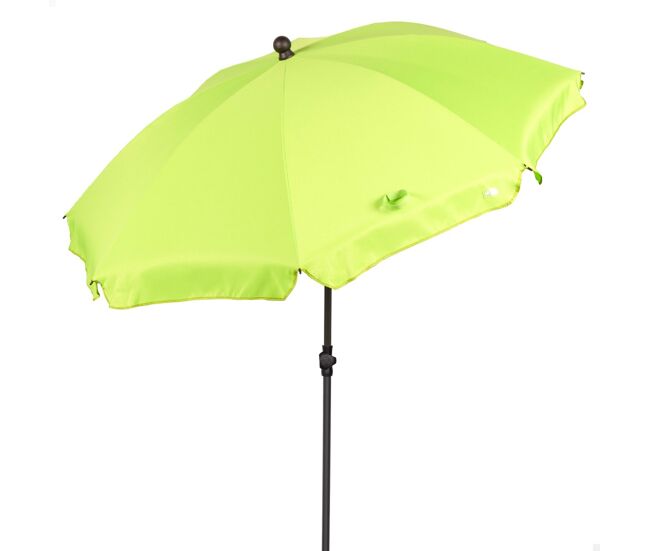 Aktive beach guarda-sol grande inclinável verde 200 cm uv30
