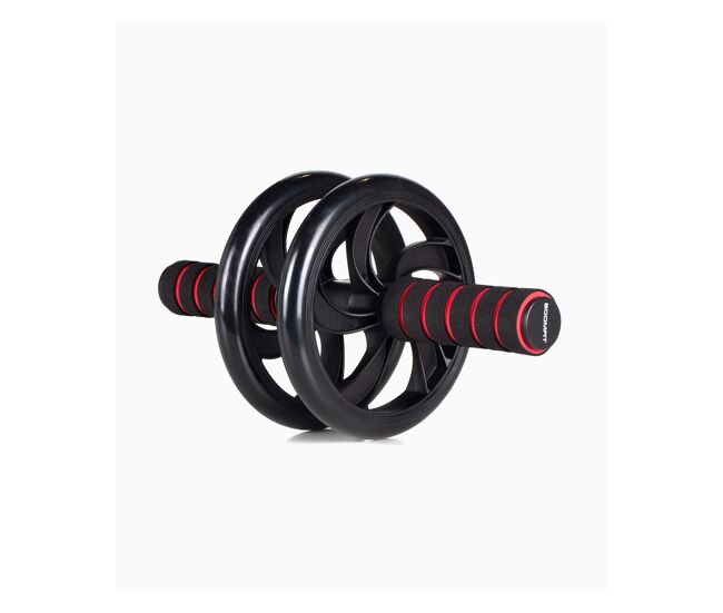 Roda abdominal - ab wheel preto - boomfit