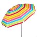 Aktive Guarda-chuva de praia inclinável riscas multicoloridas 200 cm UV50 Aktive Guarda-chuva de praia inclinável riscas multicoloridas 200 cm UV50 Multicor