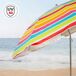 Aktive Guarda-chuva de praia inclinável riscas multicoloridas 200 cm UV50 Aktive Guarda-chuva de praia inclinável riscas multicoloridas 200 cm UV50 Multicor