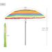 Aktive Guarda-chuva de praia inclinável riscas multicoloridas 200 cm UV50 Aktive Guarda-chuva de praia inclinável riscas multicoloridas 200 cm UV50 Multicor
