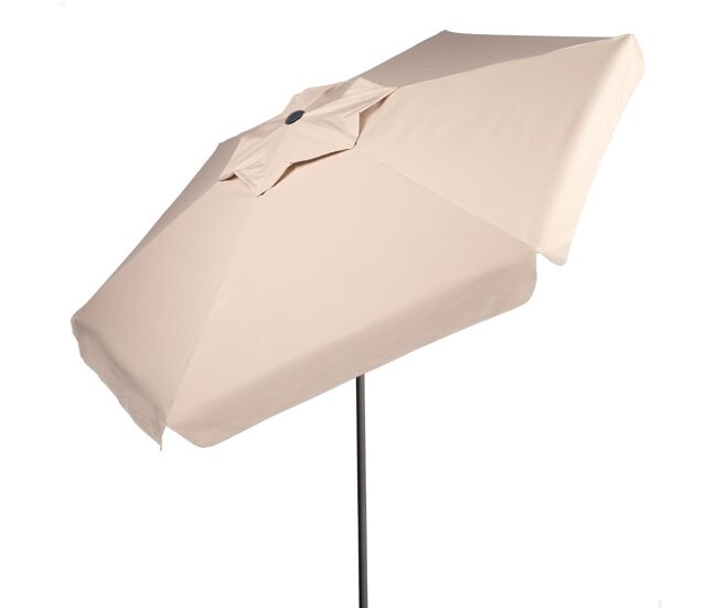 Aktive guarda-sol de jardim grande hexagonal basculante marfim 230 cm uv50