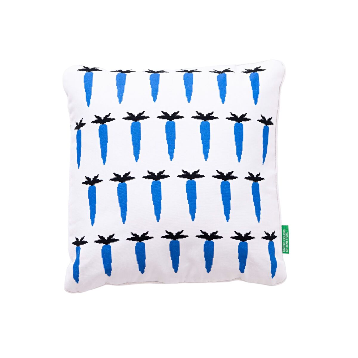 Cojin 40x40cm preenchimento 300gr polyester 100% cotton canvas 300gsm zanahoria blue benefit
