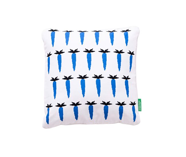 Cojin 40x40cm preenchimento 300gr polyester 100% cotton canvas 300gsm zanahoria blue benefit
