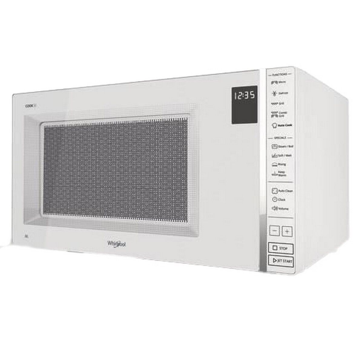 Microondas com grill whirlpool corporation mwp304w 30 l 1050 w