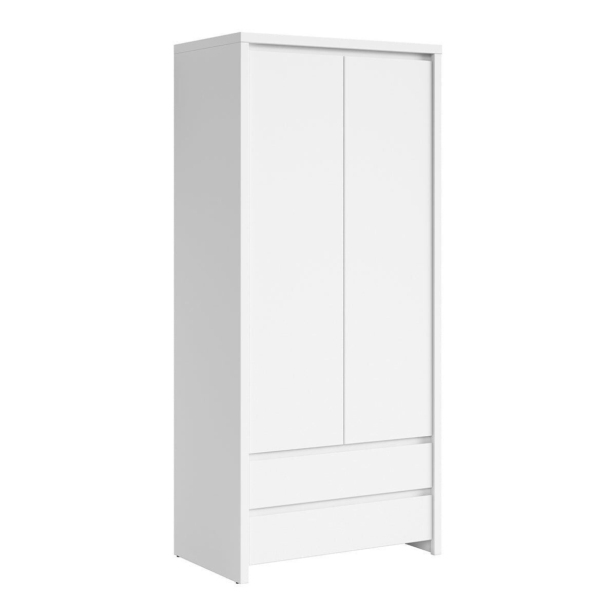 Roupeiro 2 portas 2 gavetas soren branco