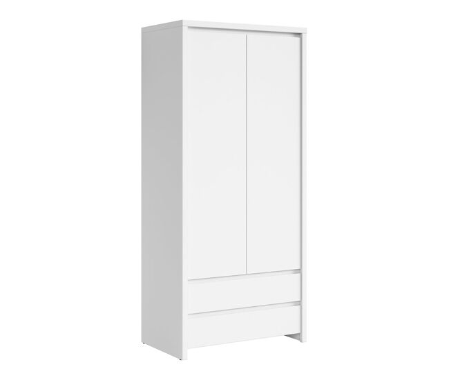 Roupeiro 2 portas 2 gavetas soren branco