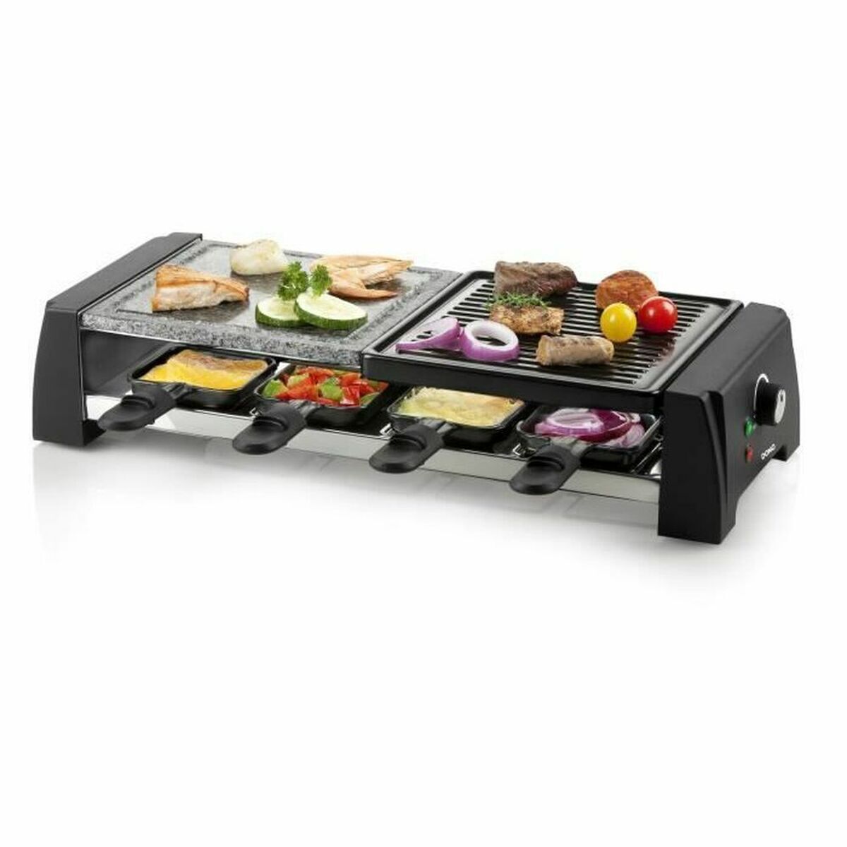 DOMO DO9190G - Raclette/grill/pierre à griller - 1200 watts