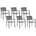 Beliani Silla de comedor VERNIO Beliani Silla de comedor VERNIO Preto