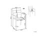 Beliani Silla de comedor VERNIO Beliani Silla de comedor VERNIO Preto