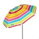 Aktive Guarda-sol de praia inclinável riscas multicoloridas 160 cm UV50 Aktive Guarda-sol de praia inclinável riscas multicoloridas 160 cm UV50 Multicor