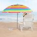 Aktive Guarda-sol de praia inclinável riscas multicoloridas 160 cm UV50 Aktive Guarda-sol de praia inclinável riscas multicoloridas 160 cm UV50 Multicor