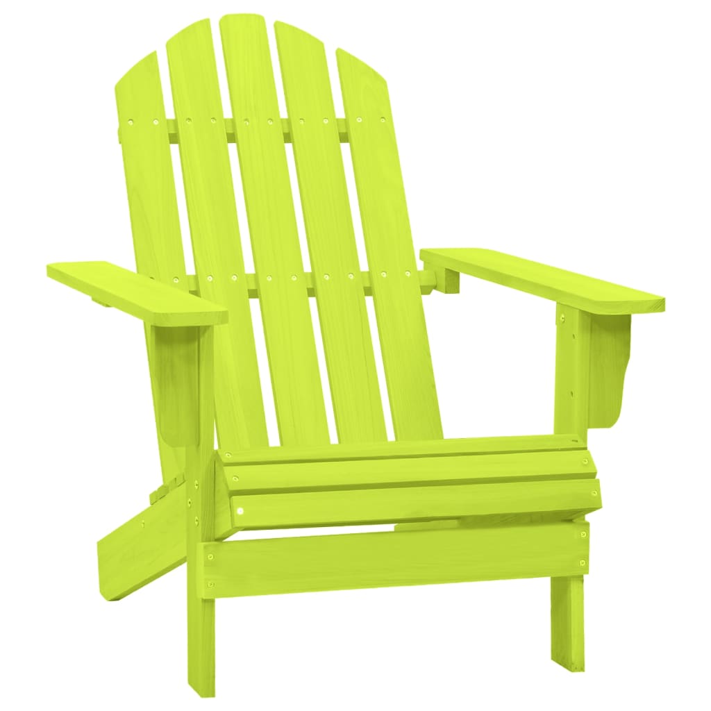 Vidaxl cadeira adirondack para jardim abeto maciço verde