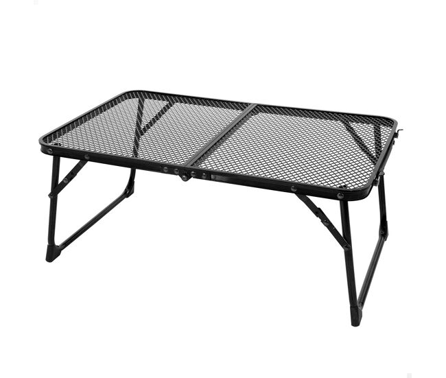 Aktive mesa de acampamento dobrável pequena com mala noire ultraleve e antiqueda para churrascos