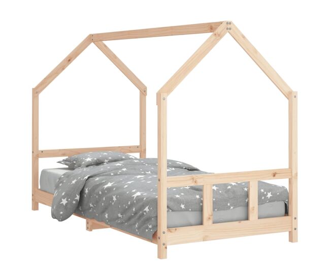 Vidaxl estrutura de cama infantil 90x200 cm pinho maciço