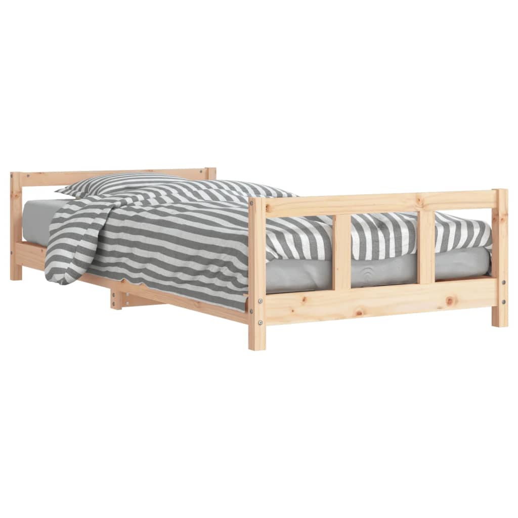 Vidaxl estrutura de cama infantil 90x200 cm pinho maciço