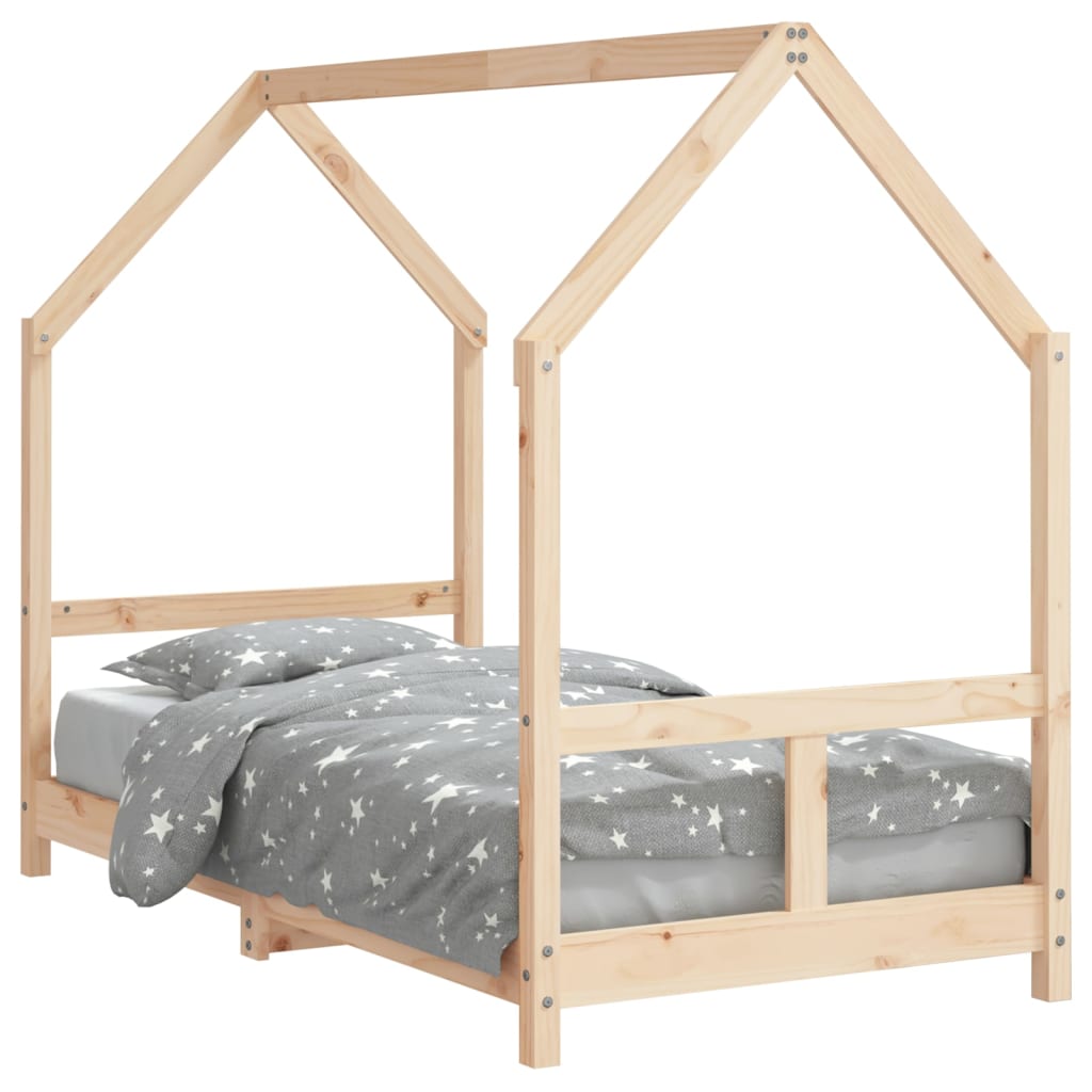 Vidaxl estrutura de cama infantil 80x160 cm pinho maciço