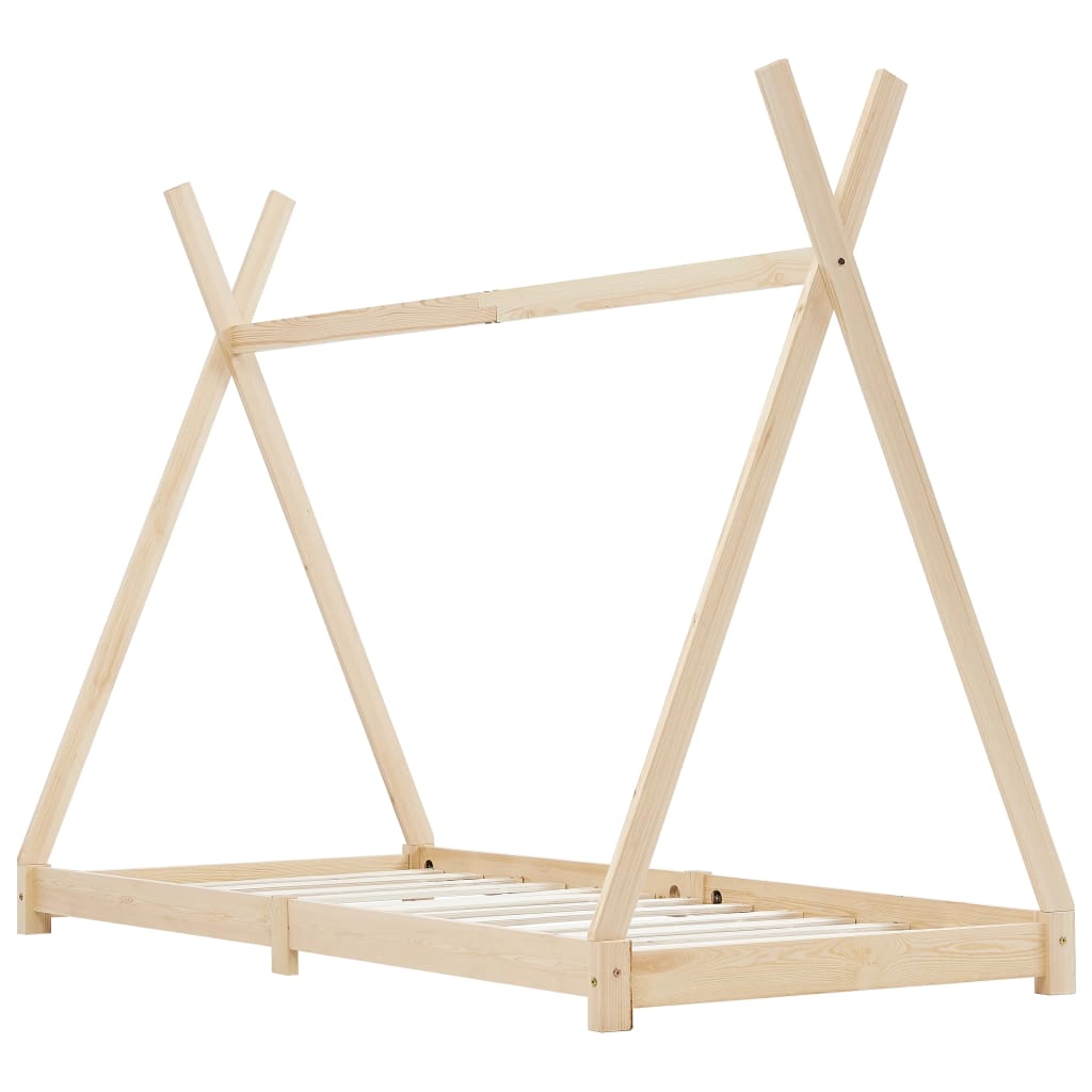 Vidaxl estrutura de cama para crianças 80x160 cm pinho maciço