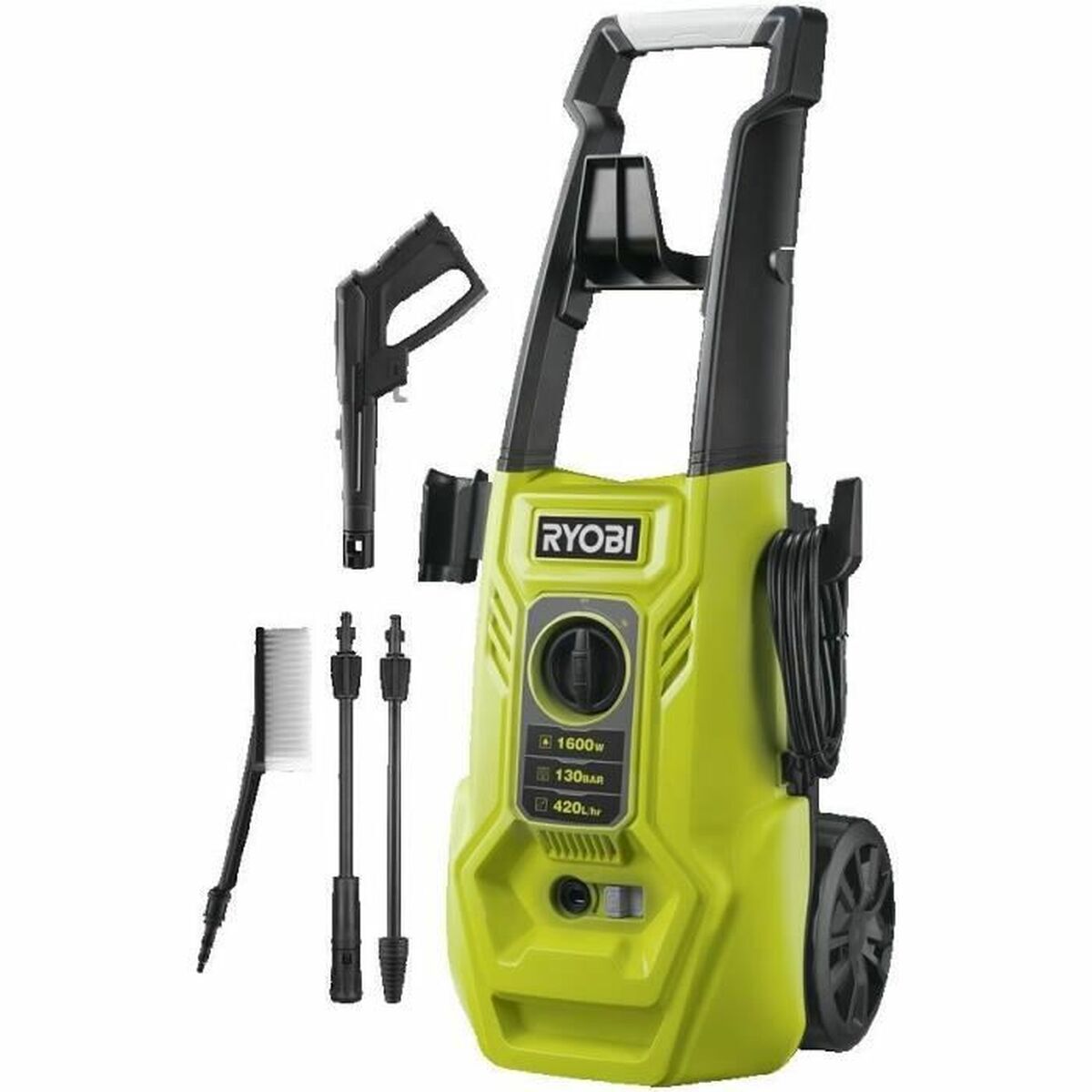 Hidrolimpador ryobi lance vario 1800 w 130 bar 420 l/h