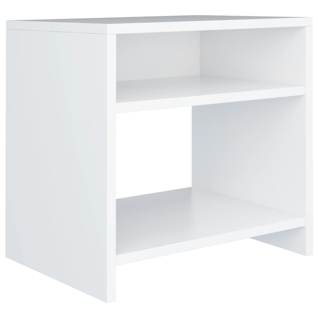 Vidaxl mesa de cabeceira 40x30x40 cm derivados de madeira branco