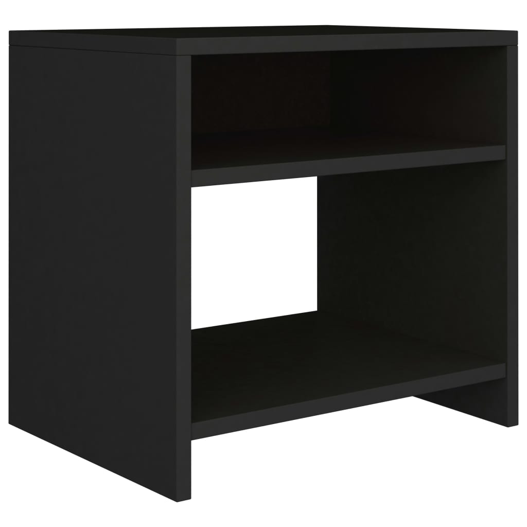 Vidaxl mesa de cabeceira 40x30x40 cm derivados de madeira preto