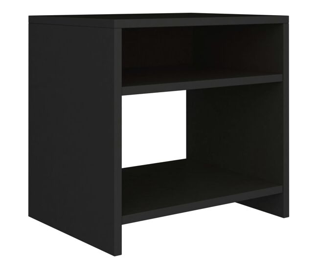 Vidaxl mesa de cabeceira 40x30x40 cm derivados de madeira preto