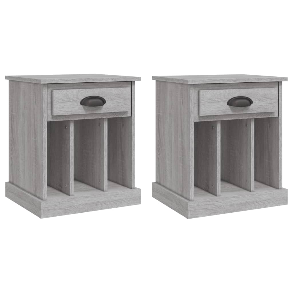 Vidaxl mesas de cabeceira 2 pcs 43x36x50 cm gris sonoma