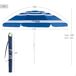 Guarda-sol Ø180 cm c/mastro basculante e proteção UV50 Aktive Guarda-sol Ø180 cm c/mastro basculante e proteção UV50 Aktive Azul