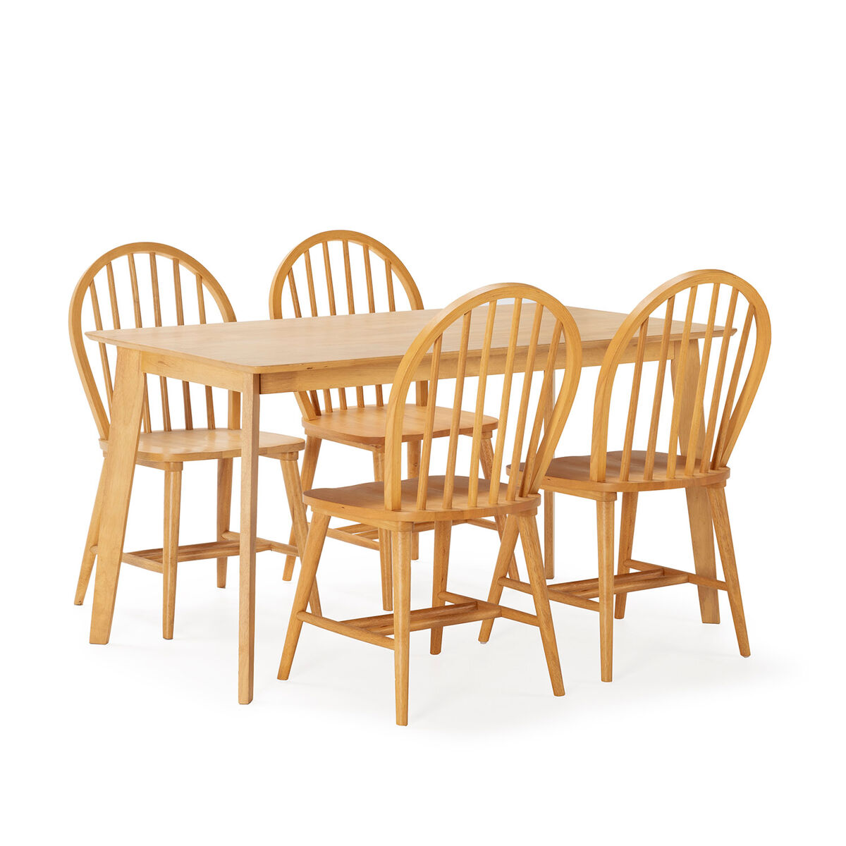 Conjunto de mesa 4 cadeiras de jantar Clarck 140x80