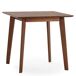 Conjunto de mesa e 4 cadeiras de jantar Venus 80x80 Conjunto de mesa e 4 cadeiras de jantar Venus 80x80 Nogal