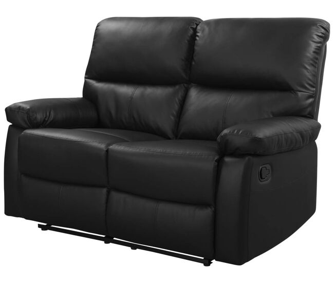 Canapé relaxant "lincoln" - 147 x 89 x 103 cm - 2 places - noir