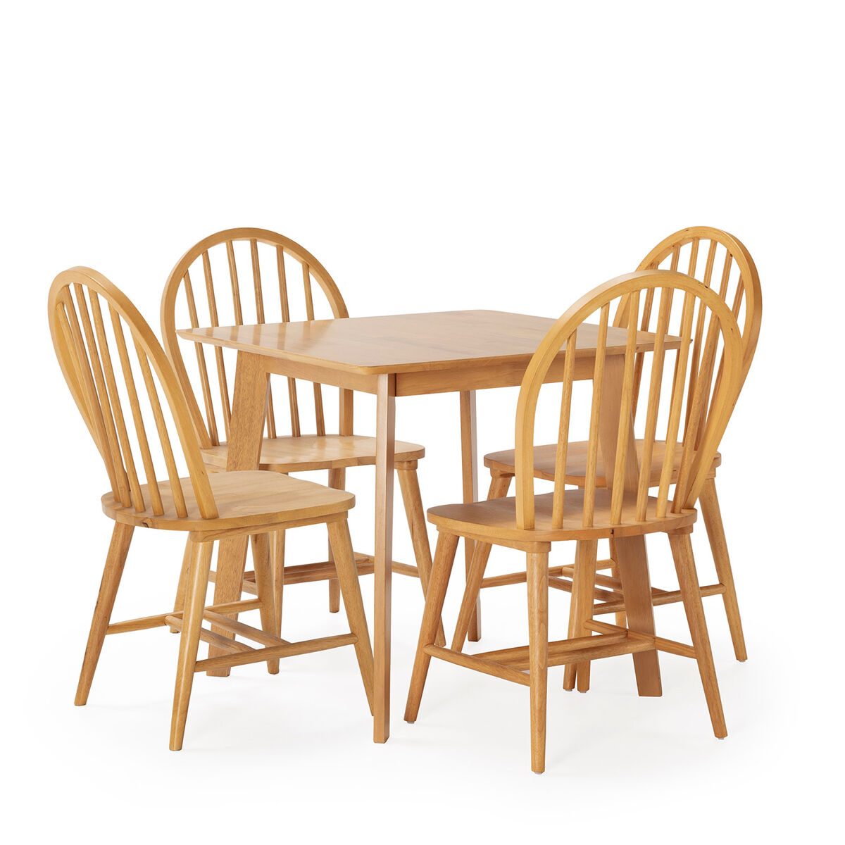Conjunto de mesa 4 cadeiras de jantar Clarck 80x80