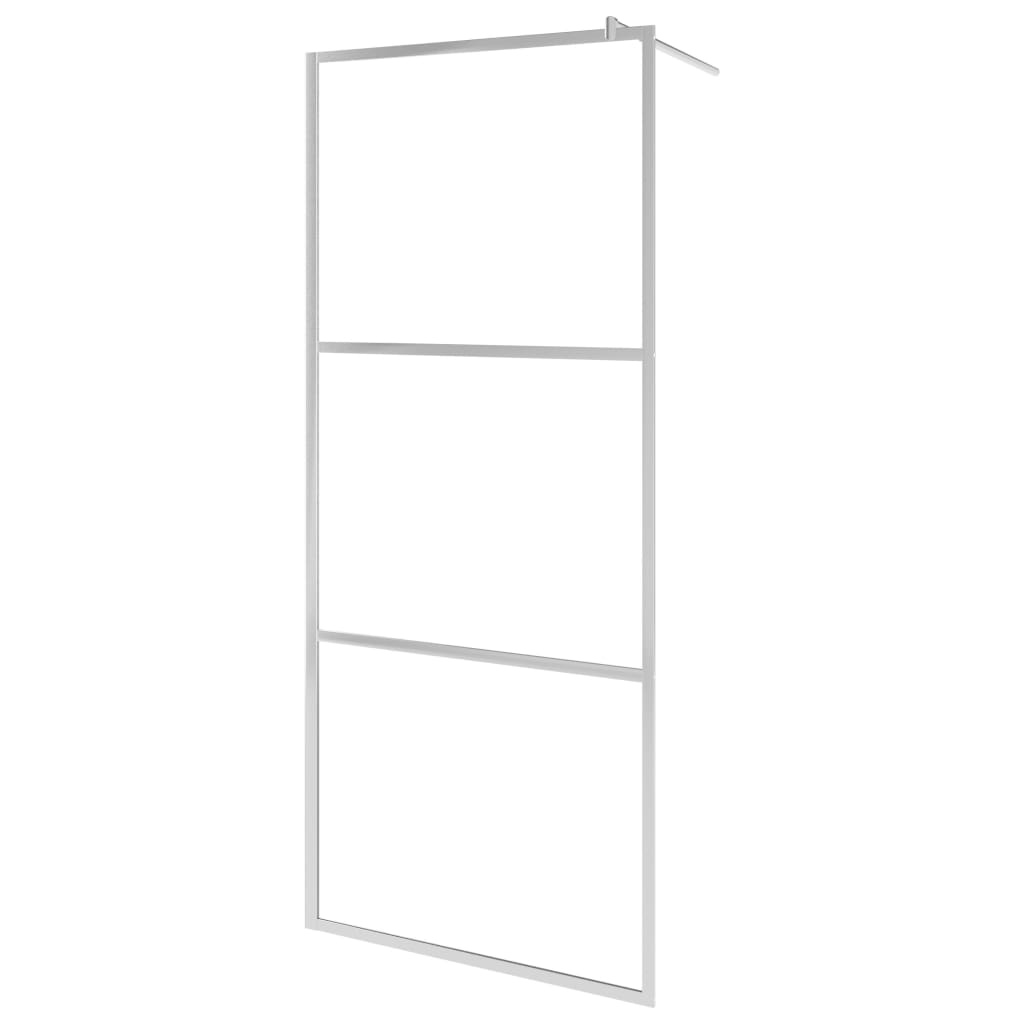 Vidaxl divisória de chuveiro 115x195 cm vidro fosco esg