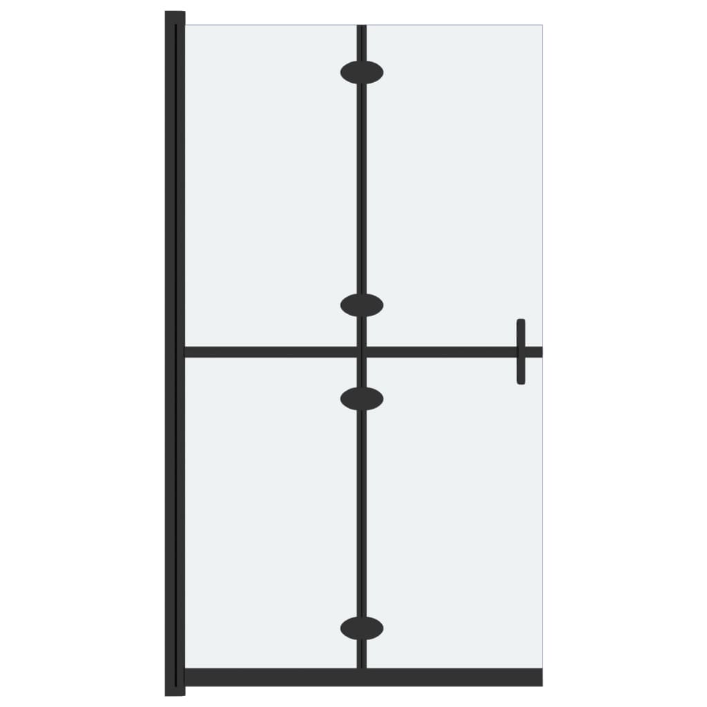 Vidaxl divisória chuveiro dobrável 70x190 cm vidro fosco esg
