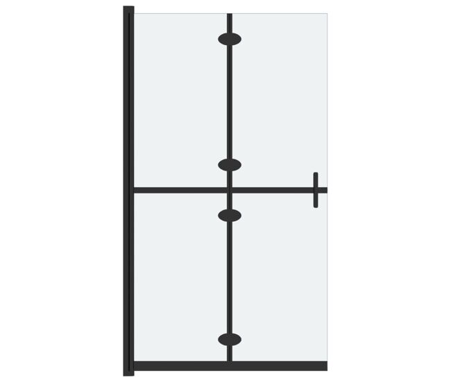 Vidaxl divisória chuveiro dobrável 70x190 cm vidro fosco esg