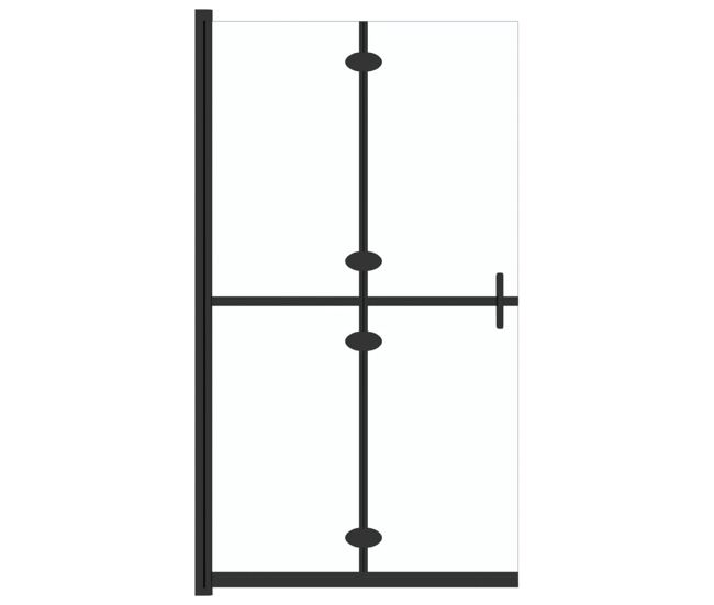 Vidaxl divisória chuveiro dobrável 110x190 cm vidro transparente esg