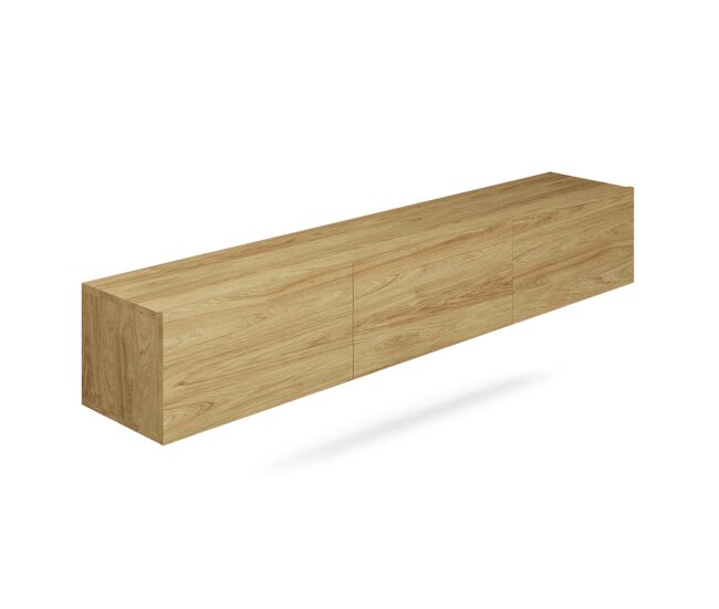 Móvel para televisão de parede com 3 portas idao wood, 180 cm