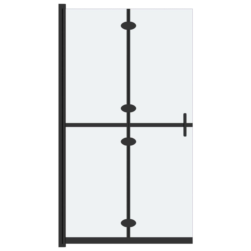 Vidaxl divisória chuveiro dobrável 80x190 cm vidro fosco esg