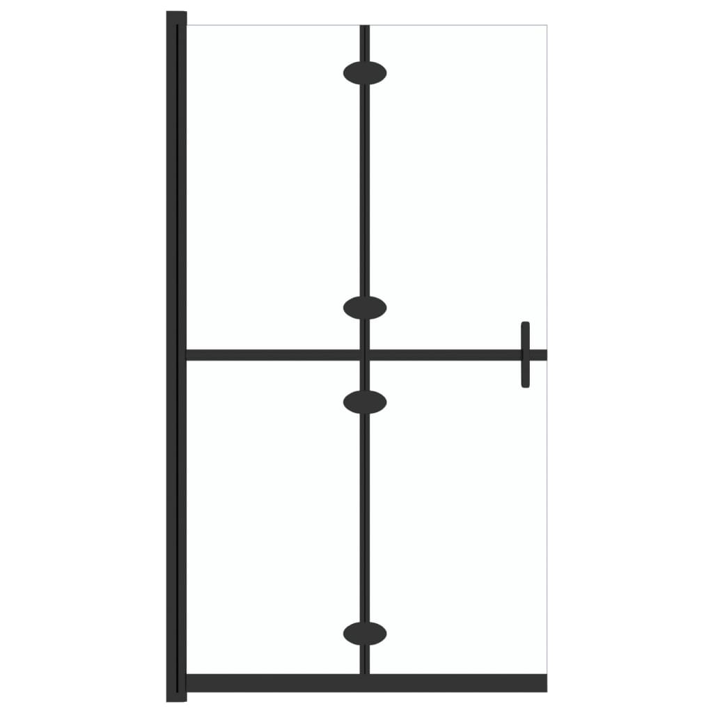 Vidaxl divisória chuveiro dobrável 90x190 cm vidro transparente esg