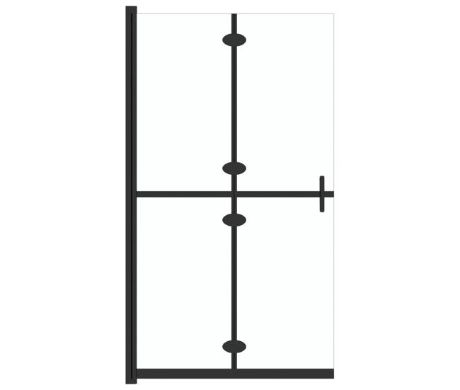 Vidaxl divisória chuveiro dobrável 100x190 cm vidro transparente esg